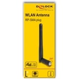 DeLOCK Antena WLAN 802.11 RP-SMA 2 dBi negro