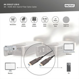 Digitus AK-330127-150-S, Cable negro