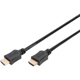 Digitus Cable HDMI de alta velocidad con Ethernet, tipo A negro