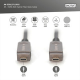 Digitus Cable híbrido de fibra óptica HDMI / Micro HDMI AOC, UHD 4K negro