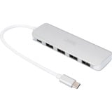 Digitus DA-70242-1, Hub USB plateado