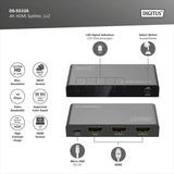 Digitus DS-55336, Splitter HDMI negro