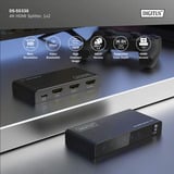 Digitus DS-55336, Splitter HDMI negro