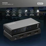 Digitus Divisor HDMI 4K, 1x2, Splitter HDMI negro