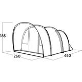 Easy Camp 120496 Skarvan 4, Tienda de campaña gris