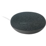 Google Nest Mini Dispositivos con asistente virtual, Altavoz carbón, Google Assistant, Alrededor, Antracita, Chromecast, Android, iOS, 4 cm