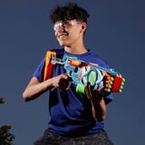 Hasbro Elite 2.0 Flipshots Flip-16, Pistola Nerf Azul-gris/Naranja, Pistola de juguete, 8 año(s), 714 g