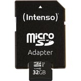 Intenso 32GB microSDHC UHS-I Clase 10, Tarjeta de memoria 32 GB, MicroSDHC, Clase 10, UHS-I, 90 MB/s, Class 1 (U1)