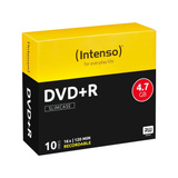 Intenso DVD+R 4.7 GB 16x 4,7 GB 10 pieza(s), DVDs vírgenes DVD+R, 120 mm, Caja de cd, 10 pieza(s), 4,7 GB