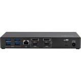 Kensington Replicador de puertos 4K dual USB-C y USB-A SD4781P EQ, Estación de acoplamiento negro, Alámbrico, USB 3.2 Gen 2 (3.1 Gen 2) Type-C, 100 W, 3,5 mm, 10,100,1000 Mbit/s, Negro