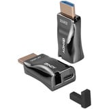 Lindy Extensor dongle HDMI de fibra óptica 4K, Alargador de HDMI 