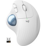 Logitech Ergo M575 ratón mano derecha RF Wireless + Bluetooth Trackball 2000 DPI blanco/Gris, mano derecha, Trackball, RF Wireless + Bluetooth, 2000 DPI, Blanco