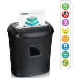 Peach PS500-40 triturador de papel Corte cruzado 68 dB Negro, Destructora de documentos negro, Corte cruzado, 21 L, 250 hojas, 68 dB, 10 hojas, Negro