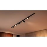 Philips Hue Kit Perifo base de techo recto (4 focos), Lámpara negro, Philips Hue White and Color ambiance Kit Perifo base de techo recto (4 focos), Punto de iluminación inteligente, Bluetooth, Negro, LED integrado, Metal, Sintético, Bombilla(s) no reemplazable(s)