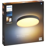 Philips Hue Lámpara de techo White Ambiance Enrave XL, Luz de LED negro