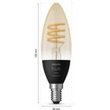 Philips Hue White Ambiance Filament E14 Forma de Vela 350 lm, Lámpara LED 