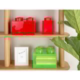 Room Copenhagen LEGO Ladrillo de almacenamiento 4 tapa superior translúcida, Caja de depósito verde claro/Transparente