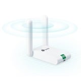 TP-Link TL-WN822N WLAN 300 Mbit/s, Adaptador Wi-Fi blanco, Inalámbrico, Mini-USB, WLAN, Wi-Fi 4 (802.11n), 300 Mbit/s, Blanco, Minorista