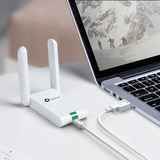 TP-Link TL-WN822N WLAN 300 Mbit/s, Adaptador Wi-Fi blanco, Inalámbrico, Mini-USB, WLAN, Wi-Fi 4 (802.11n), 300 Mbit/s, Blanco, Minorista