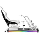 Thermaltake Cockpit simulador de carreras GR500 Snow, Sim Rig blanco