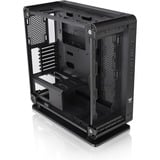 Thermaltake Core P6 Tempered Glass Mid Tower Midi Tower Negro, Caja abierta/Benchmark negro, Midi Tower, PC, Negro, SPCC, Vidrio templado, Juego, Azul, Verde, Rojo