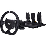 Thermaltake Volante de carreras G6 Direct Drive con paquete de pedales, Conjunto de simulador negro
