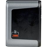 Verbatim 49545 adaptador de enchufe eléctrico Universal, Enchufe del recorrido negro/Plateado