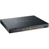 Zyxel XMG1930-30HP Gestionado L3 2.5G Ethernet (100/1000/2500) Energía sobre Ethernet (PoE) 1U Negro, Interruptor/Conmutador Gestionado, L3, 2.5G Ethernet (100/1000/2500), Energía sobre Ethernet (PoE), Montaje en rack, 1U