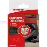 fischer GOW Cinta de tela UNIVERSAL TAPE STRONG, 25m x 48mm, Cinta adhesiva transparente