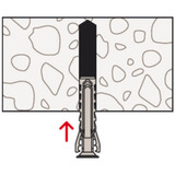 fischer Taco de expansión SX Plus 4x20, Pasador gris claro