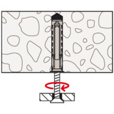 fischer Taco de expansión SX Plus 4x20, Pasador gris claro