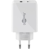 goobay Cargador rápido dual USB-C PD 30 vatios blanco