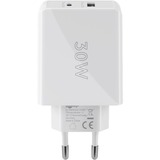 goobay Cargador rápido dual USB-C PD 30 vatios blanco