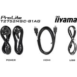 iiyama ProLite T2752MSC-B1AG, Monitor LED negro (mate)
