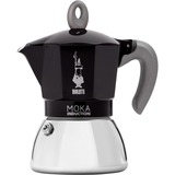 Bialetti Moka Induction 6934, Cafetera espresso negro/Plateado