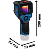 Bosch Cámara térmica inalámbrica GTC 12V-450-13 Professional, Termodetector azul/Negro