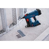 Bosch GNB 18V-38 Professional Pistola de clavos Batería, Nagler azul/Negro, Pistola de clavos, Cargador recto, Negro, Azul, 1,3 cm, 3,8 cm, 96 dB