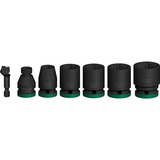 Bosch Juego de dados de impacto PRO 1/2", 7 piezas, Llave de tubo negro