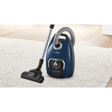 Bosch Serie 8 BGB75X494 aspiradora Aspiradora cilíndrica Secar 650 W Bolsa para el polvo, Aspiradora de suelo azul/Negro, 650 W, Aspiradora cilíndrica, Secar, Bolsa para el polvo, Filtro EPA, Azul