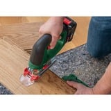 Bosch Universal Saw 18V-100 power jigsaws 2600 spm 2 kg, Sierra de calar verde, Área de agarre superior, Aluminio, Negro, Verde, -45 - 45°, Aluminio, Acero, Madera, Acero, 2600 spm