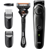 Braun BeardTrimmer 5 BT5342, Cortapelo para barba negro/Gris