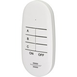 Brennenstuhl Comfort-Line Mini Radio Switching Set 3+1 , Toma de corriente con interruptor blanco