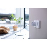 Brennenstuhl Comfort-Line Mini Radio Switching Set 3+1 , Toma de corriente con interruptor blanco