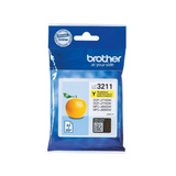 Brother LC3211Y cartucho de tinta 1 pieza(s) Original Rendimiento estándar Amarillo Rendimiento estándar, Amarillo, Tinta a base de pigmentos, 1 pieza(s), 200 páginas, Pack individual