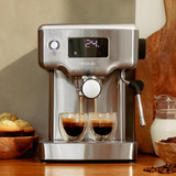 Cecotec Power Espresso 20 Barista Compact, Cafetera espresso acero fino cepillado