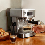 Cecotec Power Espresso 20 Barista Compact, Cafetera espresso acero fino cepillado