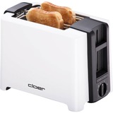 Cloer Toaster 3531 2 rebanada(s) 900 W Negro, Blanco, Tostadora blanco/Negro, 2 rebanada(s), Negro, Blanco, De plástico, Botones, Giratorio, 900 W, 155 mm