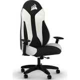 Corsair TC60 Silla para videojuegos de PC Asiento acolchado Negro, Blanco, Asientos de juego blanco/Negro, Silla para videojuegos de PC, 120 kg, Asiento acolchado, Respaldo acolchado, Negro, Nylon