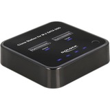 DeLOCK 63334 base de conexión para disco duro USB 3.2 Gen 2 (3.1 Gen 2) Type-C Negro, Estación de acoplamiento negro, SSD, M.2, USB 3.2 Gen 2 (3.1 Gen 2) Type-C, 6 Gbit/s, Negro, China
