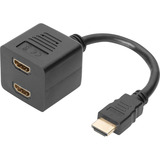 Digitus Cable divisor en Y HDMI, Cable Y negro